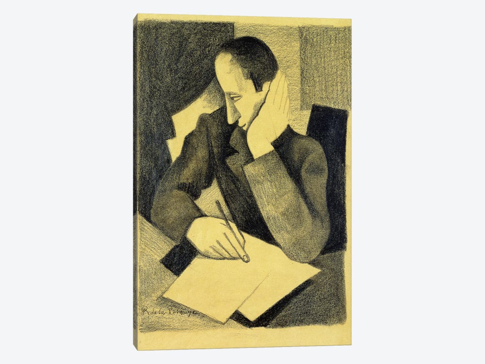 Man Writing: Study for Paludes; Homme Ecrivant: Etude pour Paludes, c.1920  1-piece Canvas Art Print