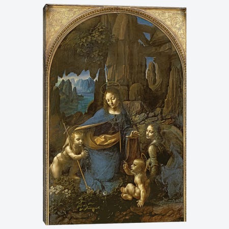 The Virgin of the Rocks  Canvas Print #BMN588} by Leonardo da Vinci Canvas Print