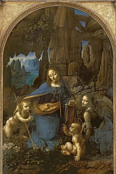 Leonardo da Vinci: The Virgin of the Rocks  by Leonardo da Vinci
