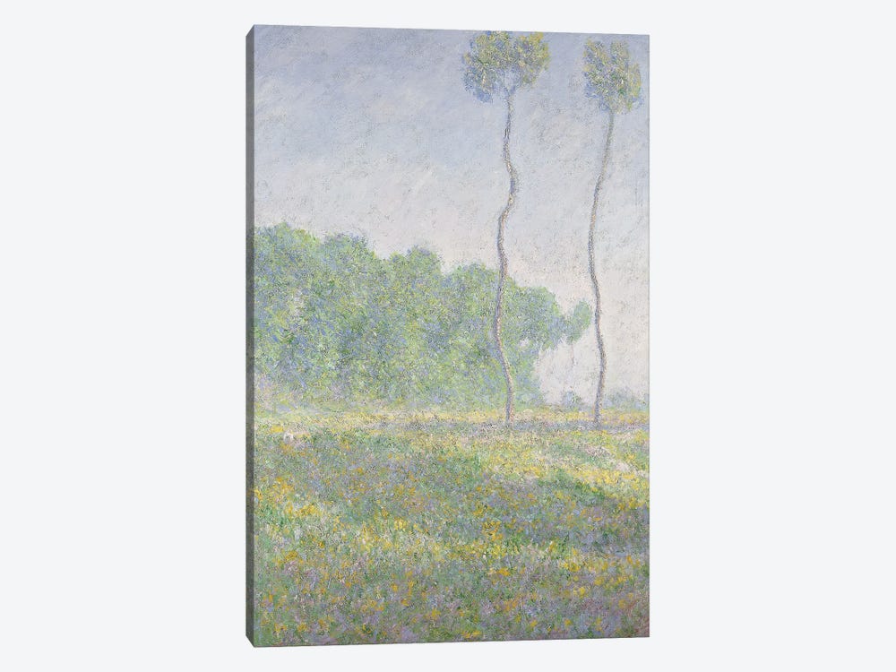 Landscape in the Spring  by Claude Monet 1-piece Canvas Art Print