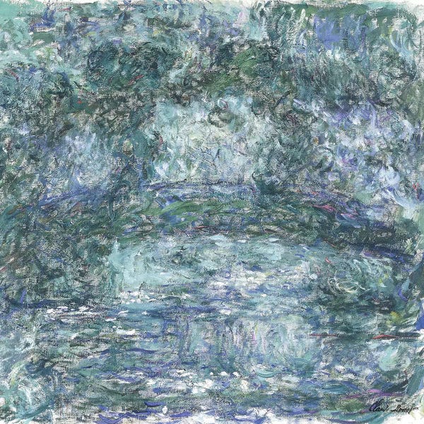 Claude Monet: The Japanese Bridge; Le Pont Japonais, c.1918-1924  by Claude Monet
