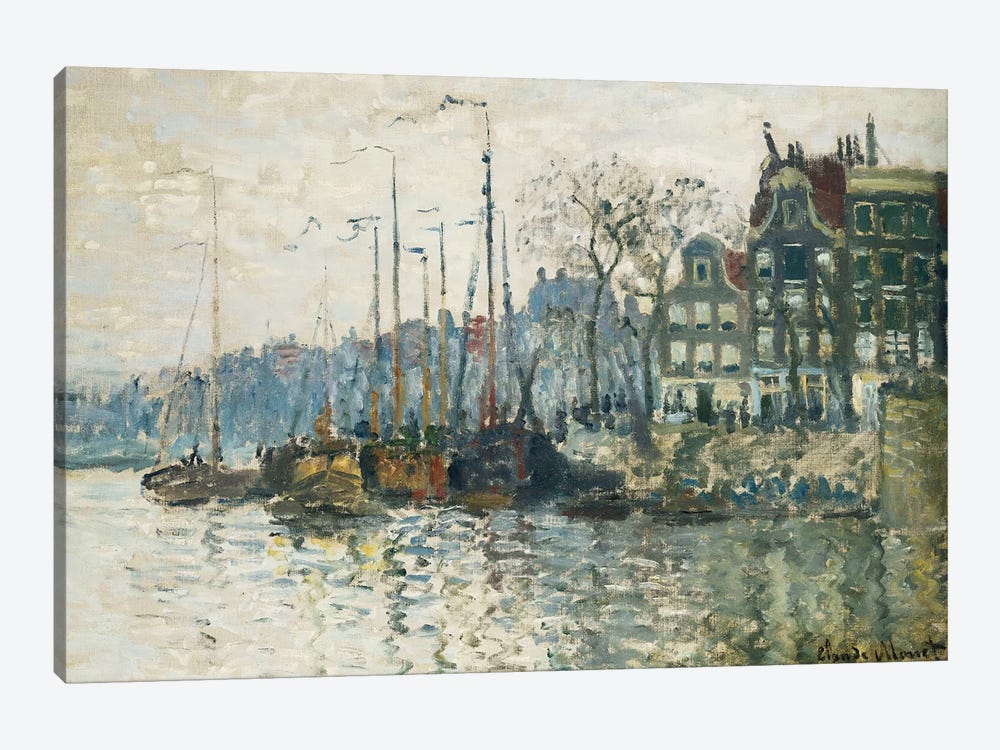 Amsterdam, 1874  by Claude Monet 1-piece Canvas Wall Art