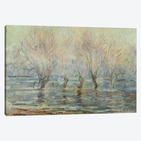Flood in Giverny; L'Inondation a Giverny, c.1896  Canvas Print #BMN5896} by Claude Monet Art Print