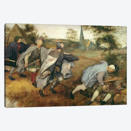 Parable of the Blind, 1568  Canvas Print #BMN589} by Pieter Brueghel the Elder Canvas Art Print