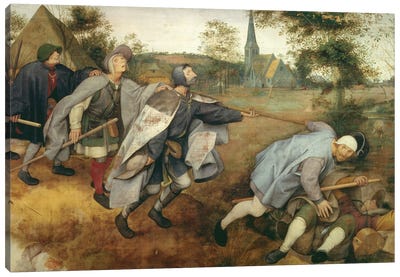 Parable of the Blind, 1568  Canvas Art Print - Pieter Brueghel
