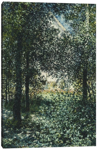 Thicket: The House of Argenteuil (Les Broussailles: La Maison d'Argenteuil), 1876  Canvas Art Print - Impressionism Art