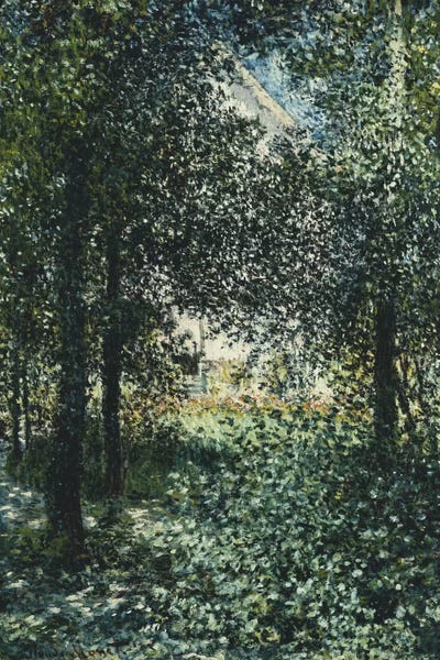 Claude Monet: Thicket: The House of Argenteuil (Les Broussailles: La Maison d'Argenteuil), 1876  by Claude Monet