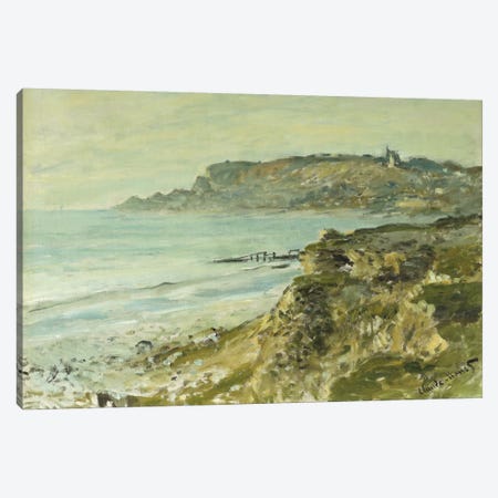 The Cliff at Sainte-Adresse; La Falaise de Saint Adresse, 1873  Canvas Print #BMN5915} by Claude Monet Canvas Wall Art