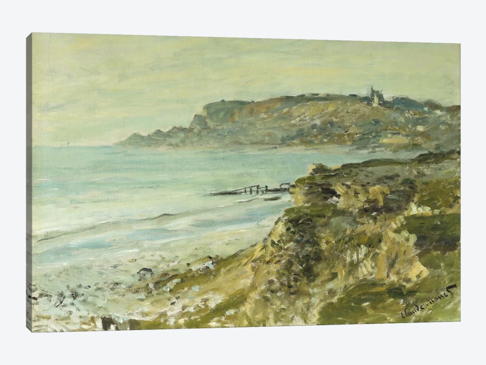The Cliff at Sainte-Adresse; La Falaise de Saint Adresse, 1873  by Claude Monet 1-piece Canvas Print