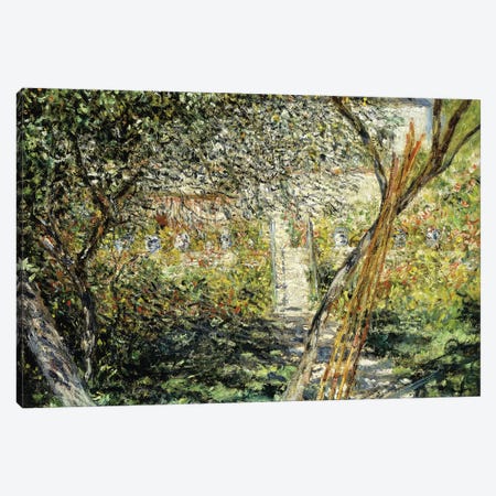 A Garden in Vetheuil; Le Jardin de Vetheuil, 1881  Canvas Print #BMN5916} by Claude Monet Canvas Art