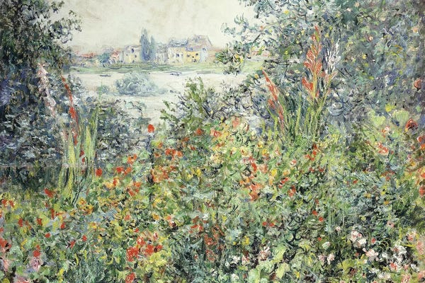 Claude Monet: Flowers at Vetheuil; Fleurs a Vetheuil, 1881  by Claude Monet
