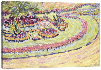 Blumbenbeete, 1906  Canvas Art Print - Ernst Ludwig Kirchner