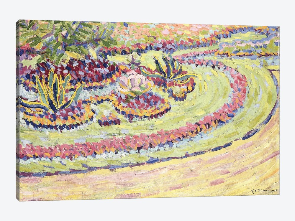 Blumbenbeete, 1906  by Ernst Ludwig Kirchner 1-piece Canvas Wall Art