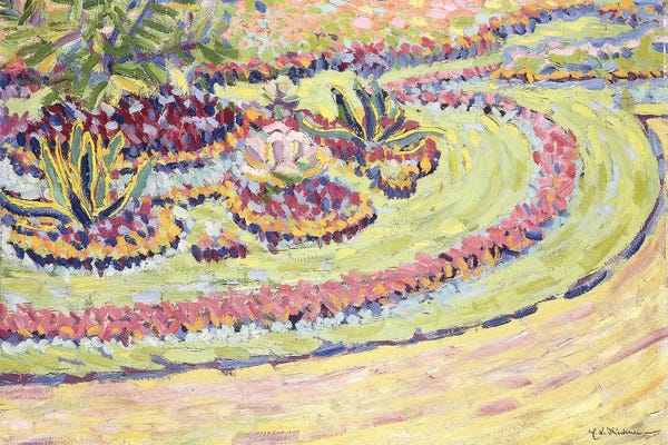 Ernst Ludwig Kirchner: Blumbenbeete, 1906  by Ernst Ludwig Kirchner