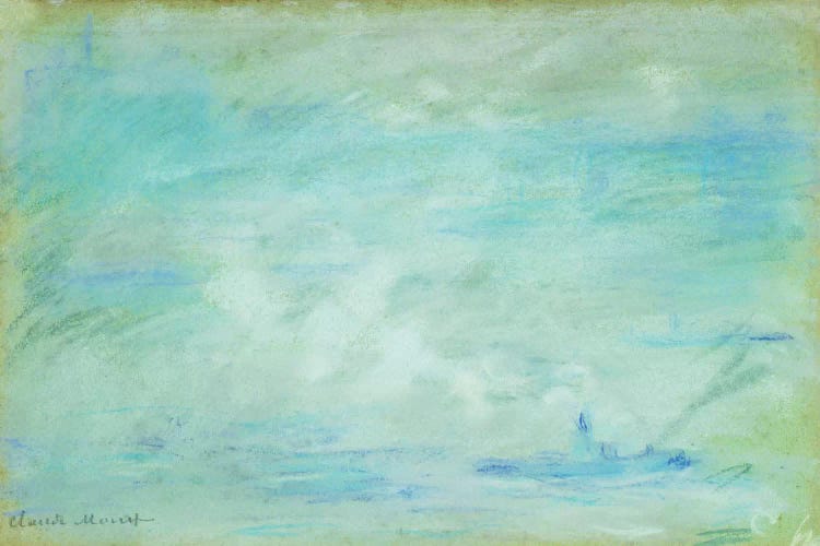 Boat on the Thames, haze effect; Bateau sur la Tamise, effet de brume, 1901 