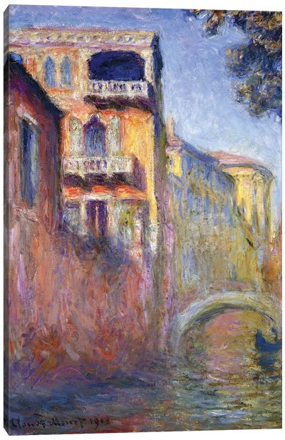 Le Rio de la Salute, 1908  Canvas Art Print - Claude Monet