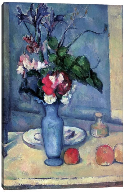 The Blue Vase, 1889-90  Canvas Art Print - Paul Cezanne