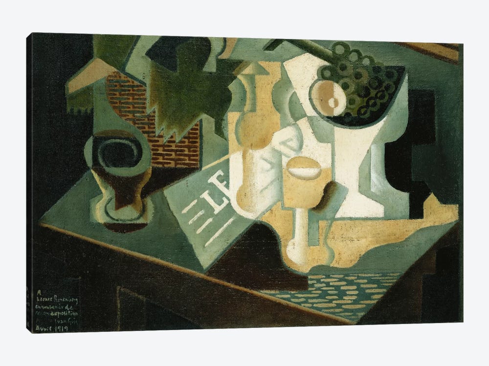 The Table in Front of the Building; La Table Devant le Battiment, 1919  1-piece Canvas Wall Art