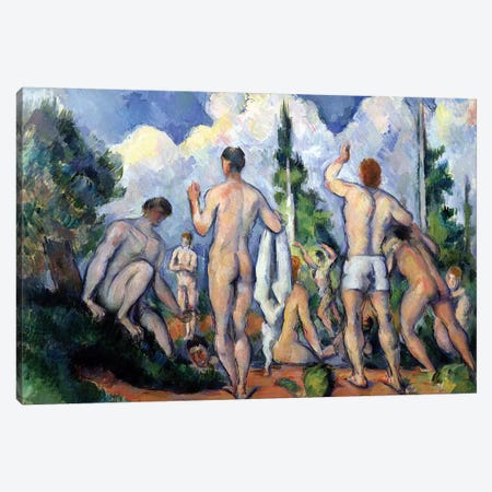 The Bathers, c.1890-92  Canvas Print #BMN595} by Paul Cezanne Canvas Art Print