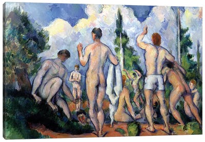 The Bathers, c.1890-92  Canvas Art Print - Paul Cezanne