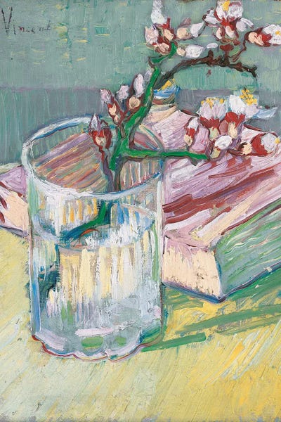 Vincent van Gogh: Still life, a flowering almond branch, 1888  by Vincent van Gogh