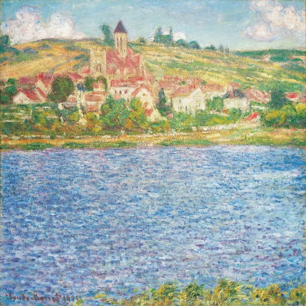 Villages & Towns: Vetheuil, Afternoon, 1901  by Claude Monet