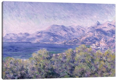 View of Ventimiglia, 1884  Canvas Art Print - Pantone Color of the Year