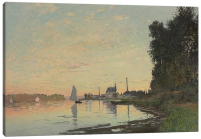 The End of the Afternoon, Argenteuil, 1872  Canvas Art Print - Nautical Art