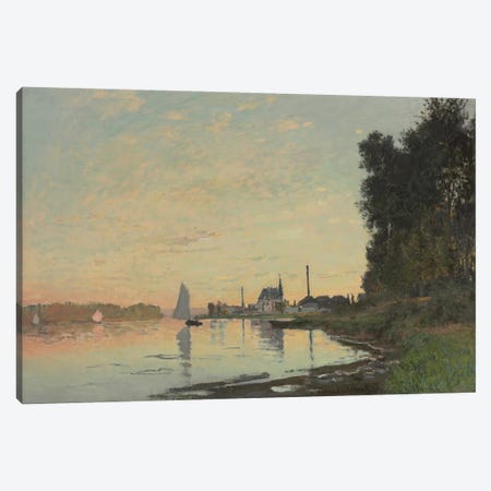 The End of the Afternoon, Argenteuil, 1872  Canvas Print #BMN5971} by Claude Monet Canvas Art Print