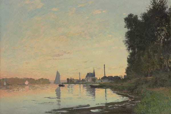 Claude Monet: The End of the Afternoon, Argenteuil, 1872  by Claude Monet