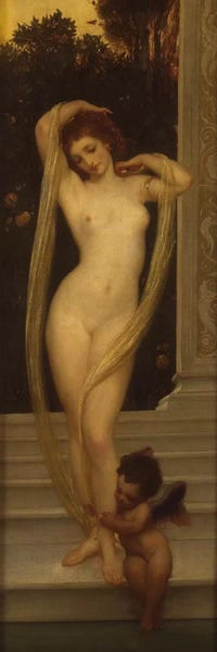 Frederic Leighton: Venus and Cupid  by Frederic Leighton