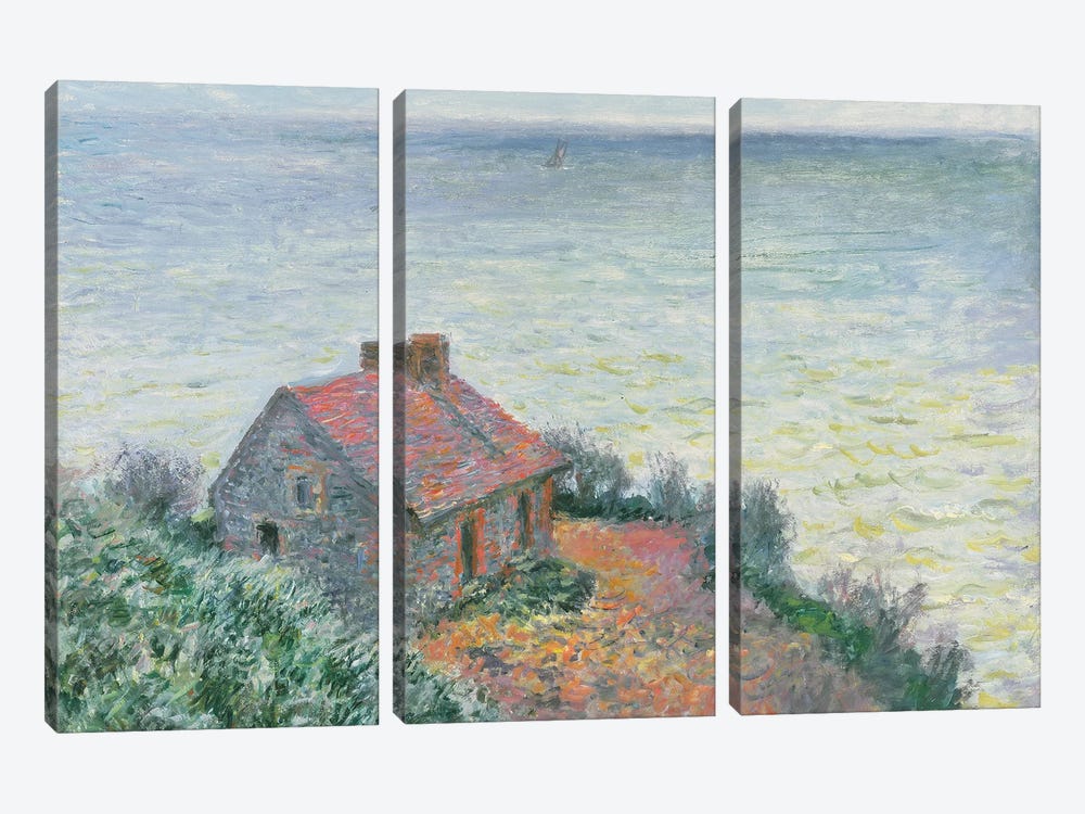 Customs Post at Dieppe, 1882  by Claude Monet 3-piece Canvas Art Print