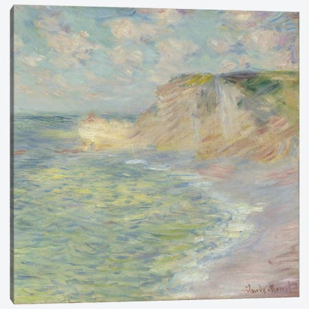 The Cliff Above, 1885  Canvas Print #BMN5983} by Claude Monet Canvas Wall Art