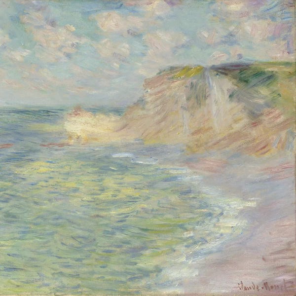 Coastlines: The Cliff Above, 1885  by Claude Monet