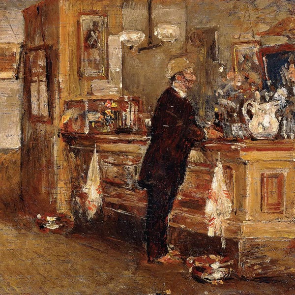 Childe Hassam: McSorley's Bar,  by Childe Hassam