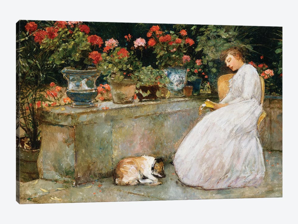 Reading, 1888  by Childe Hassam 1-piece Canvas Art Print
