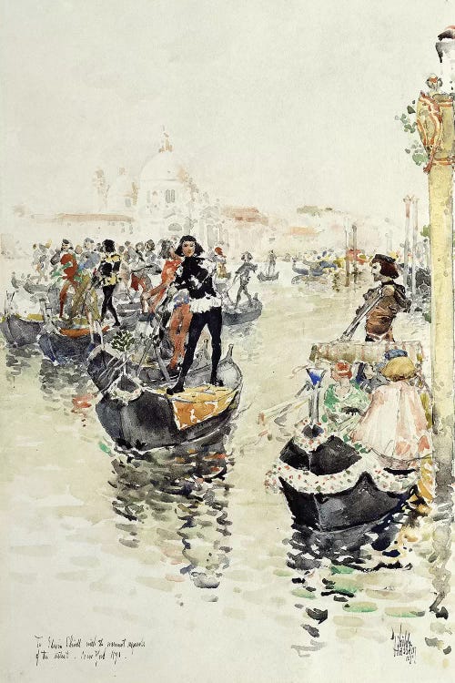 A Venetian Regatta, 1891  by Childe Hassam wall art