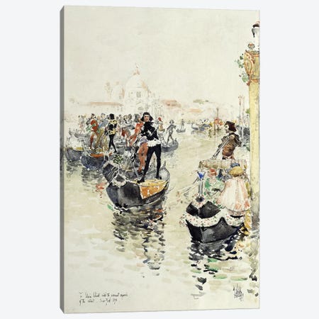 A Venetian Regatta, 1891  Canvas Print #BMN5989} by Childe Hassam Canvas Art