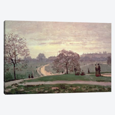 Hyde Park Canvas Print #BMN598} by Claude Monet Canvas Artwork