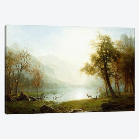 Valley in King's Canyon Canvas Print #BMN5992} by Albert Bierstadt Canvas Art Print