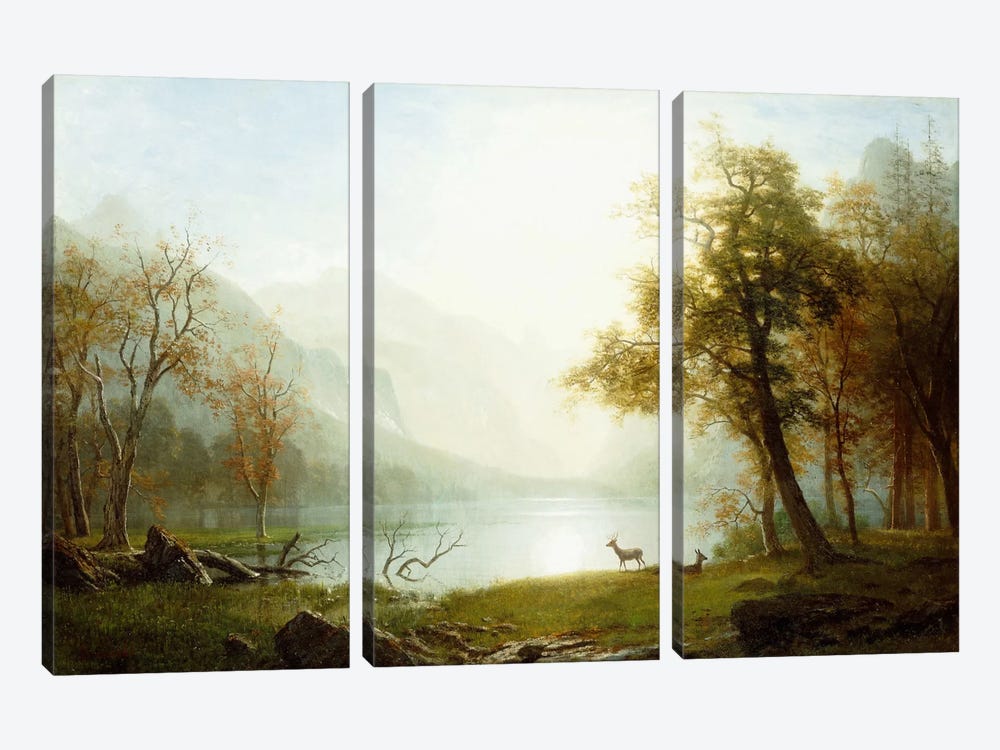 Valley in King's Canyon by Albert Bierstadt 3-piece Canvas Wall Art