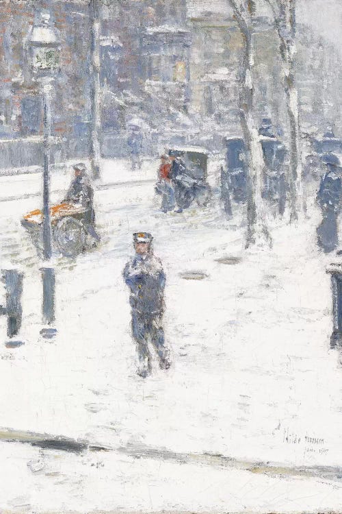 Snow Storm, Fifth Avenue, New York, 1907 