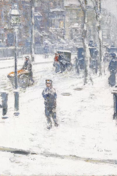 Snow Storm, Fifth Avenue, New York, 1907 
