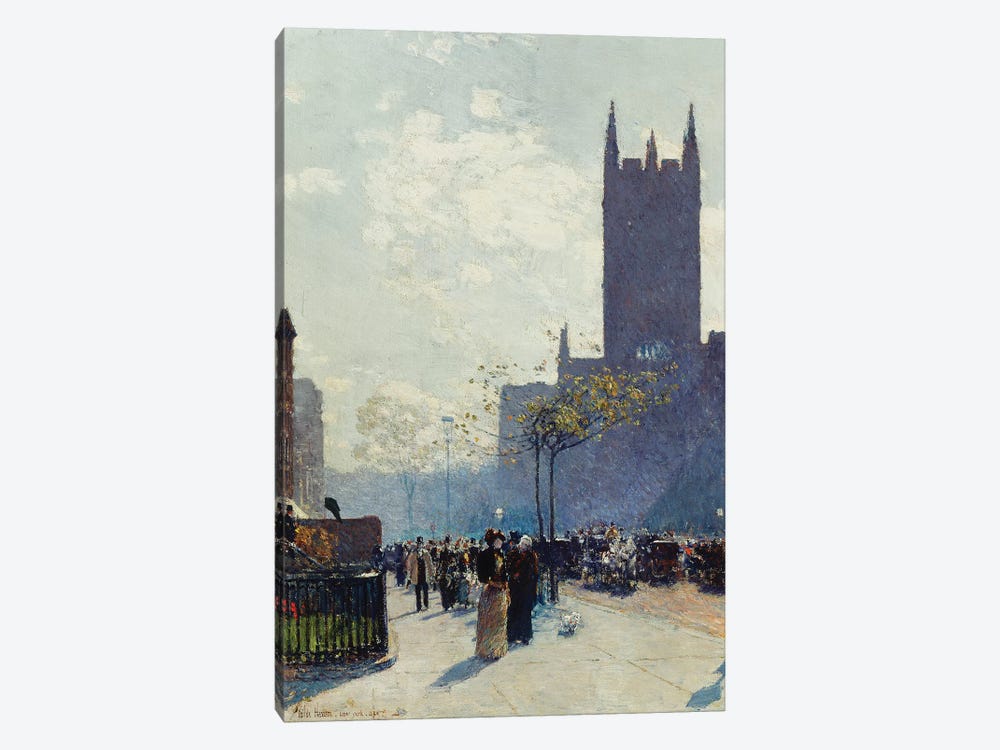 Lower Fifth Avenue, 1890  by Childe Hassam 1-piece Canvas Artwork