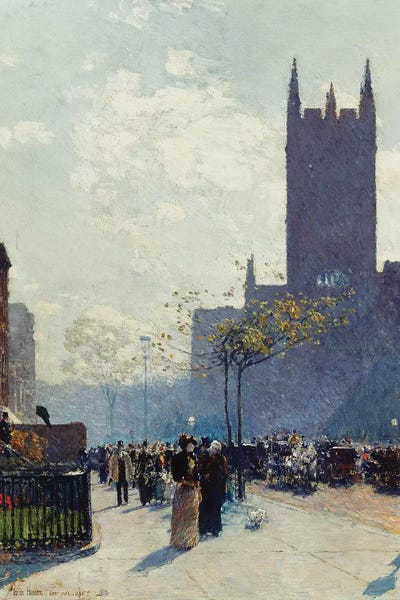 Manhattan: Lower Fifth Avenue, 1890  by Childe Hassam