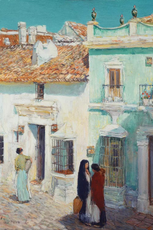 Street Scene, La Ronda, Spain, 1910  by Childe Hassam wall art