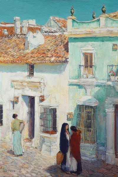 Spain: Street Scene, La Ronda, Spain, 1910  by Childe Hassam