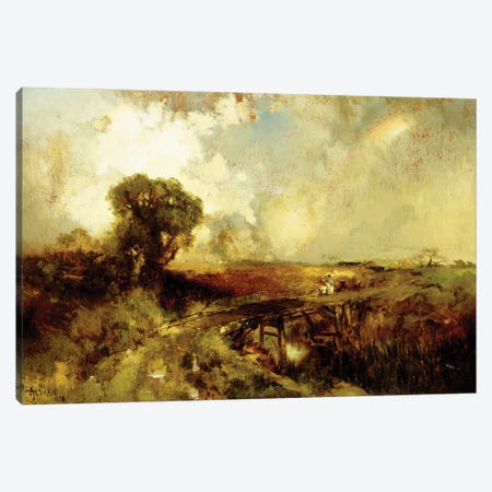 A Summer Shower, 1878  Canvas Print #BMN6002} by Thomas Moran Canvas Print