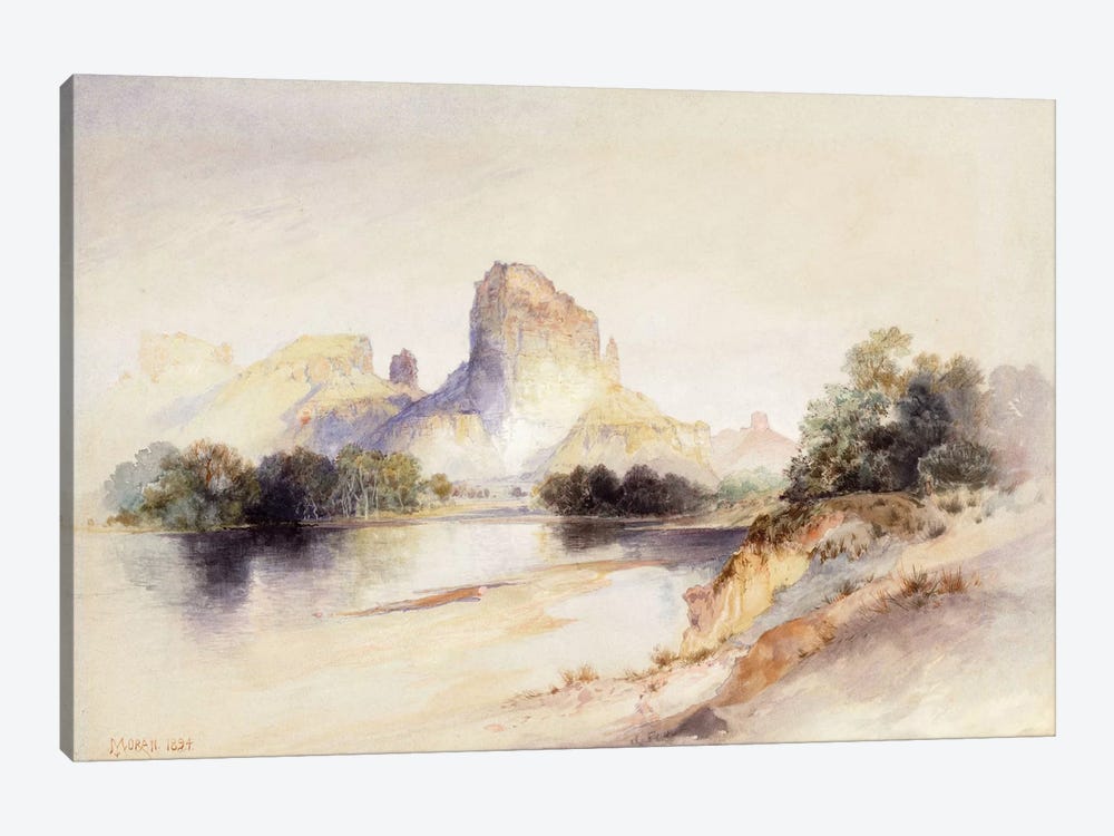 Castle Butte, Green River, Wyoming, 1894  by Thomas Moran 1-piece Canvas Art
