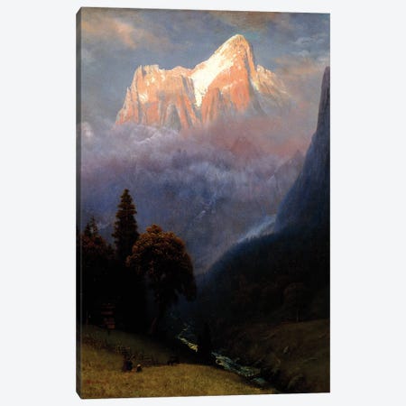 Storm Among the Alps, c.1856  Canvas Print #BMN6008} by Albert Bierstadt Canvas Art Print